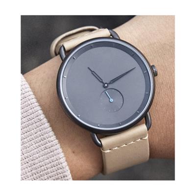 China Water Resistant Wholesale Men's Stainless Steel Case Small Second Exhibition Leisure Ultra-thin Watch for sale