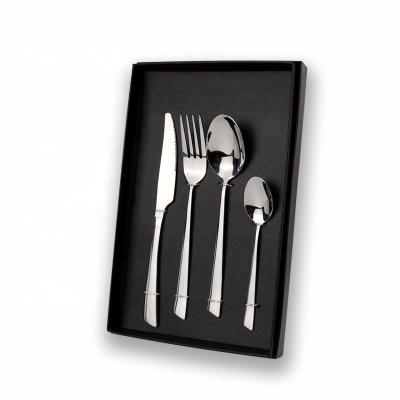 China Sustainable Wedding Restaurant Luxury Cutlery Set Stainless Steel Spoon Fork Knife for sale