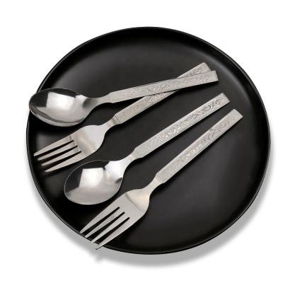 China Sustainable Stainless Steel Cutlery Dinnerware Set Wedding Events Flatware Set for sale