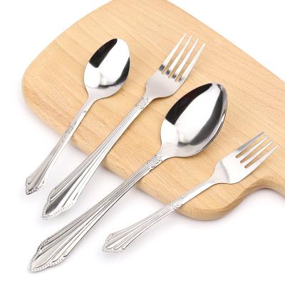 China Sustainable Wholesale Luxury Gold Plated Stainless Steel Cutlery Set For Wedding Restaurant Hotel for sale