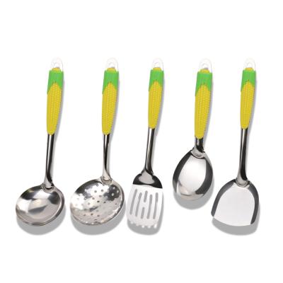 China Stocked High Quality 6 Pieces Of Stainless Steel Plastic Handle Cooking Kitchen Cookware Set for sale