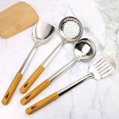 China Viable Wholesale Stainless Steel Home Kitchen Cookware Utensil Tool Kitchen Accessories Set for sale