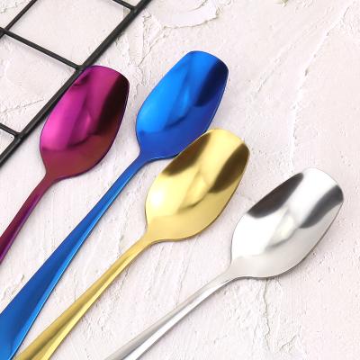 China 2019 Viable New Style Safe Stainless Steel Ice Cream Spoon Scoop Pocket Cutlery for sale