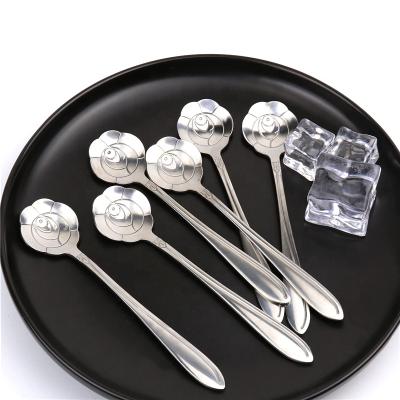 China Disposable Dessert Bulk Kids Metal Coffee Tea Mini Stainless Steel Silver Spoon Set for sale