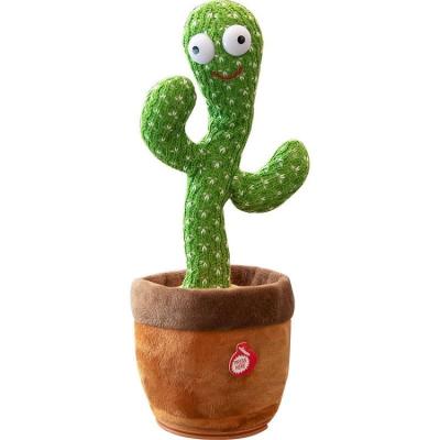 China 2022 New Design Drum Singing Cactus Plush Indoor Funny Stuffed Dancing Toy Kid Gifts for sale