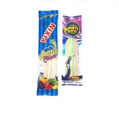 China Fruit Flavor Natural Sweet CC Long Candy Sticks In Bag for sale