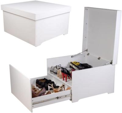 China Large new modern wooden design modern cabinietShoe storage box for sale