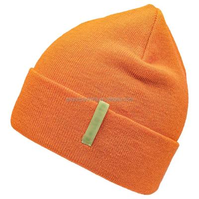 China COMMON 2023 custom logo fashion knitted jacquard beanie hat winter wool fisherman beanie for sale