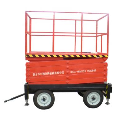 China Convenient Safety Convenience Easy Operation Hydraulic Mobile Scissor Lift Aerial Work Platform for sale