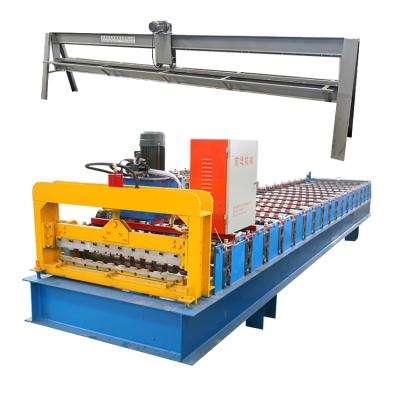 China Building Material Stores Factory Full Automatic Metal Shutter Door Wide Roll Forming Machine for sale