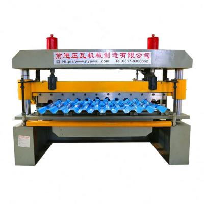 China Building Material Stores Galvanized Steel Roofing Panel Sheet Roll Forming Machine for sale