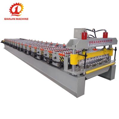 China Corrugated Roof Sheet Metal Making Plain ROOF Roll Forming Machine for sale