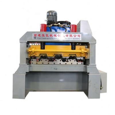 China Building Material Shops Galvanized Metal Steel Profile Floor Decking Roll Forming Machine for sale