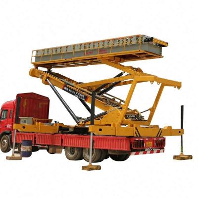 China Mobile hydraulic lifting lifting platform used for roofing machine sale 8.5M*1.8M*1.2M for sale