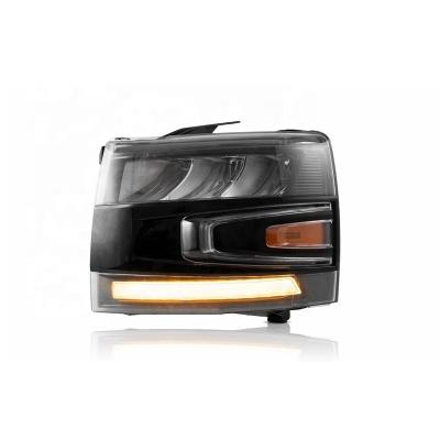 China High Quality Black PP+PC YH Auto Light Headlight For Chevy Silverado 1500 2500 3500 2007-2013 Headlights for sale