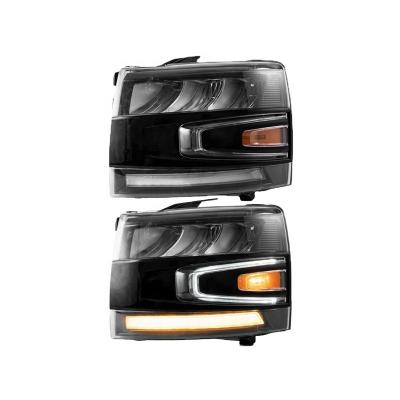 China Dual LED PP+PC YH 07-13 Projector Headlights For Chevrolet Silverado 1500 2500HD 3500HD Car Lights for sale