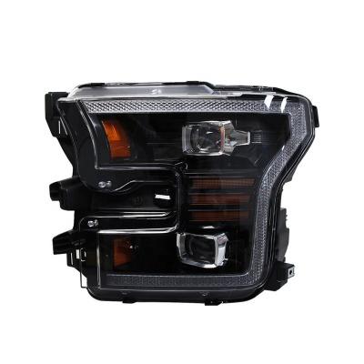 China Full LED PP+PC YH 2015 2016-2020 Headlights Front Lamp Dynamic Turn Signal STX Raptor Lasso Turntable For Ford F150 for sale