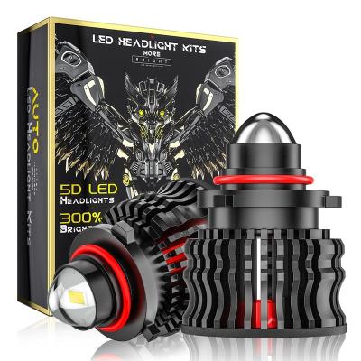 China YH Laser H7 9006 Automotive Aluminum LED Headlight Bulb Lens Light H11 9005 Automotive Auto Headlight Fog Lamp Retrofit Car Headlight for sale