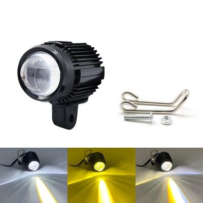 China YH New Technology Dual Color Motorcycle Aluminum Lighting System Led Truck Mini Driving Light For Bike Motorcycle for sale