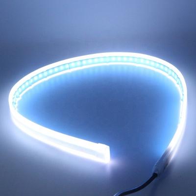 China With Canbus Function YH Universal Decorate 60cm Car LED DRL Strip Lights Flexible Amber Turn Light DRL Headlight 12V Daytime Running Light for sale