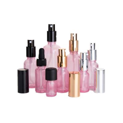 China Personal Skin Care Packaging 10ml 20ml 30ml 50ml 100ml Pump Spray Glass Bottle For Perfume Lotion Dispenser Bottles Packaging/Fancy Rose/Refill Dropper for sale