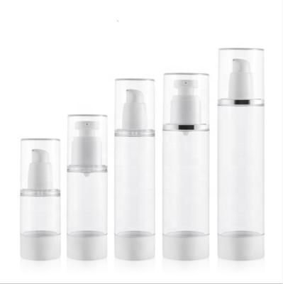 China 15ml 30ml 50ml 80ml 100ml Personal Care Empty Plastic Cosmetic Clear Airless Pump Lotion Spray Bottle for sale