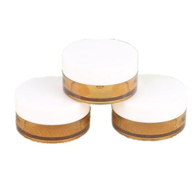 China Personal empty cosmetic plastic skin care packaging 10g cream jar/mini sample jar for gel/recycled amber cream jar with lid for sale