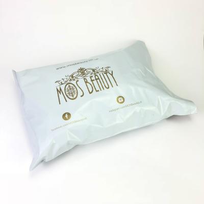 China Strong Adhesive / Tearproof / Opaque / Pleasant Printing China Design Printed Polymailer Bag / Custom Mailers /Wholesale poly-bag packing poly bags with gold Logo Printed for sale