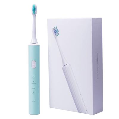 China Household Bristle Powerful Whitening Cleaning Soft Dual Heads Electric Toothbrush with 2 Min Timer Smart Sonic Toothbrush for sale