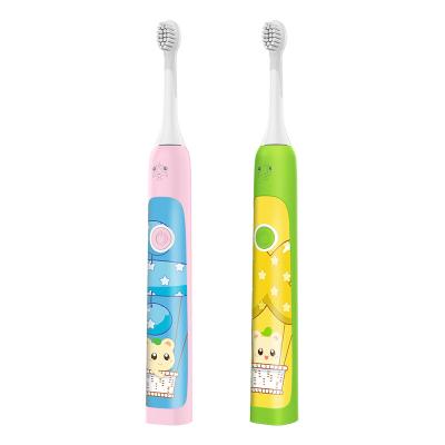 China Sonic Kids Cartoon Toothbrush OEM Magnetic Levitation Rechargeable Wireless Charging Acoustic Electric Toothbrush for sale