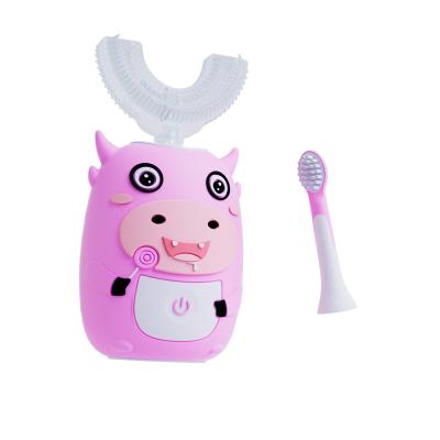 China Household Baby U Shape Silicone Toothbrush Dupont Softly Stiffen U Shaped Sonic Electric Toothbrush Customization for sale