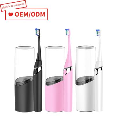 China Household OEM Supplier Shenzhen Factory LOGO Design Wireless Charging Adult Free Sonic Electric Toothbrush UV for sale