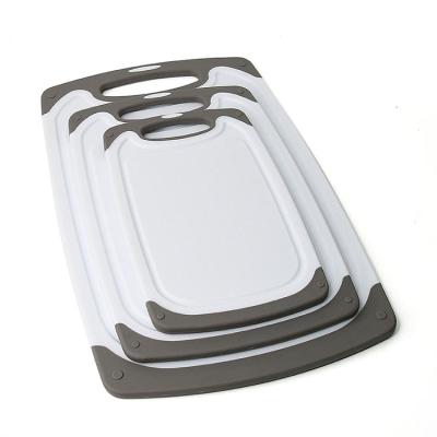 China Sustainable Hot Sale Kitchen Rubber Cutting Board Easy To Clean Available On Both Sides PP Cutting Board for sale