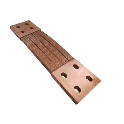 China Industrial Busbar 400a Industrial Flexible Braided Copper Ground Bus for sale