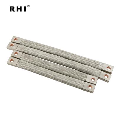 China Automotive Flexible Braided Bus Bar Tinned Copper Ground Bus Automotive For Battery Pack for sale