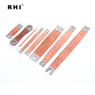 China Industrial Power Industrial Flat Insulated Copper Braided Flexible Busbar For Battery Pack for sale