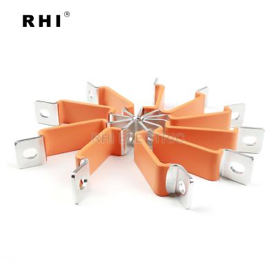 China Orange Insulated Nickel Plated Solid Aluminum Busbar Various Various for sale