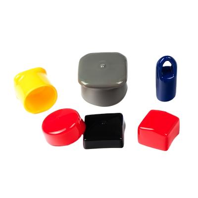 China PVC Black Dip Molded PVC End Cap for sale