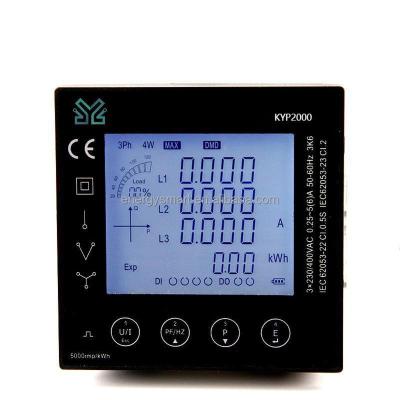 China Modbus RS485 Multi Function 72x72 LCD Power Analyzer KYP2000 for sale