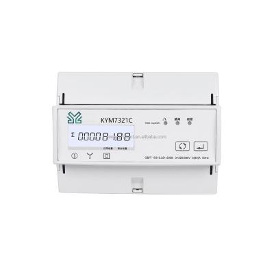 China tuya intelligent three phase wifi direct linked KWH prepaid energy meter KYM7321C for sale