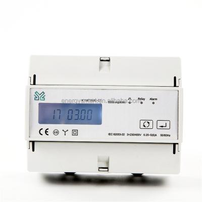 China tuya smart three phase zigbee CT connect prepaid energy meter KYM7360C-CT for sale