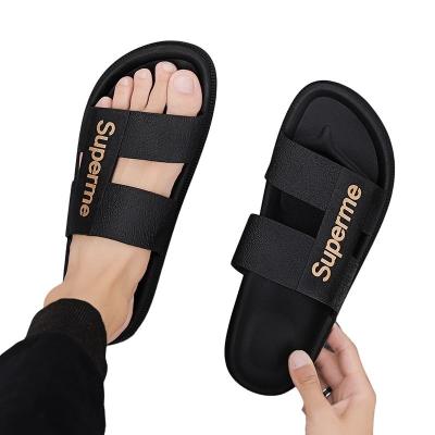 China Cushioning China Factory Wholesale Men's Slippers Simple Outdoor Summer Slippers Beach Flip Flops For Men for sale