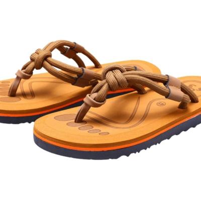 China 2022 New Women's Wear Summer External Fashion Cushioning Couples Removable Flip Flops Men Beach Slippers for sale