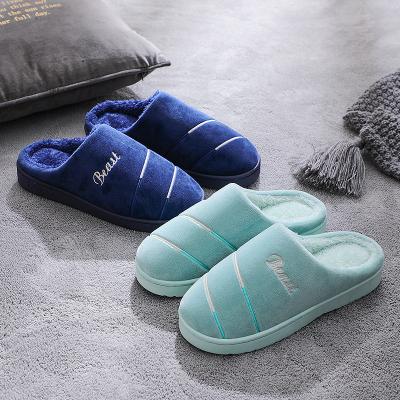 China Fashion Trend Women's Winter Soft Non-slip Unisex Home Slippers Bedroom Slippers Warm Indoor Couples Floor Shoes for sale