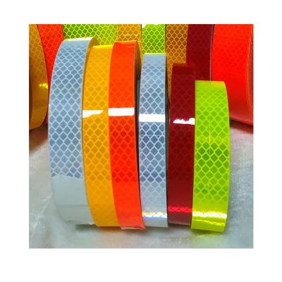 China PC Tearable Professional Safety PVC PET Maker Tape Rolls Reflective Overlay Sticker for sale