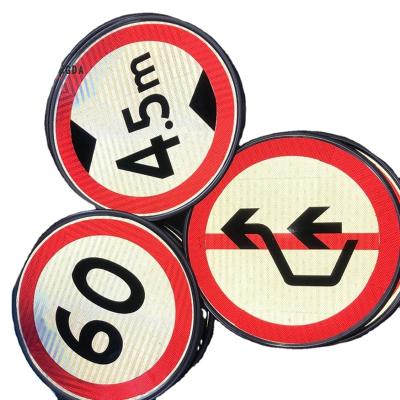 China Quality Price Guaranteed Tearable Suitable PET PVC PC Warning Reflective Aluminum Traffic Sign Post Road Sign for sale