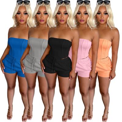 China 2023 new arrivals QUICK DRY fashion suit women's vest tops casual shorts women sets 2 pieces sets women for sale