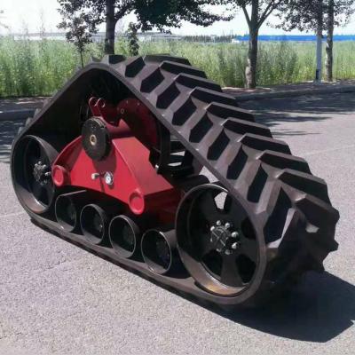 China Steel Tractor Track System Rubber Harvester Rubber Track System for sale