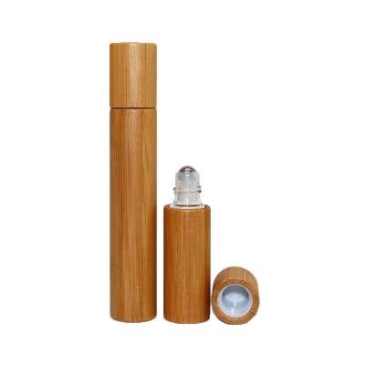 China Perfume Bottle 10ml Essential Oil Bamboo Perfume Fast Shipping Roll On Bottle for sale