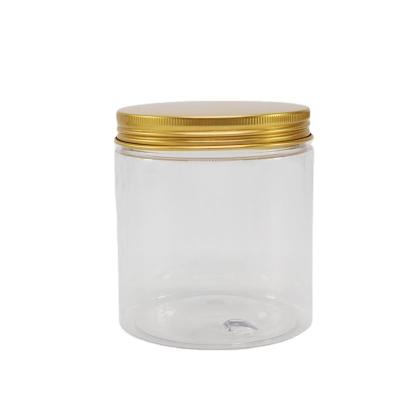 China Food Container Aluminum Cosmetic Lip Balm 8oz 250ml 300ml 350ml 1000ml Eyeshadow Metal Tins Round Empty Container Jar Screw Lid Lid for sale